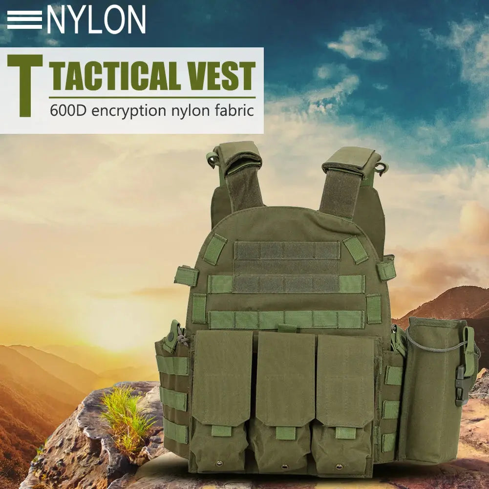 Nylon Tactical Vest Body Armor Hunting Carrier Airsoft Accessories Men Combat MOLLE Camo Military Army Vest Outdoor CS Hunting Nylon-Tactical-Vest-Body-Armor-Hunting-Carrier-Airsoft-Accessories-Men-Combat-MOLLE-Camo-Military-Army-Vest-Outdoor-CS-Hunting-Ocean-Wave-118260917 Ocean Wave