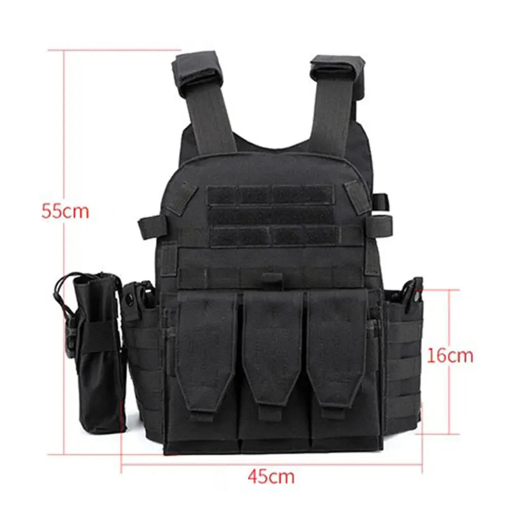 Nylon Tactical Vest Body Armor Hunting Carrier Airsoft Accessories Men Combat MOLLE Camo Military Army Vest Outdoor CS Hunting Nylon-Tactical-Vest-Body-Armor-Hunting-Carrier-Airsoft-Accessories-Men-Combat-MOLLE-Camo-Military-Army-Vest-Outdoor-CS-Hunting-Ocean-Wave-118261373 Ocean Wave