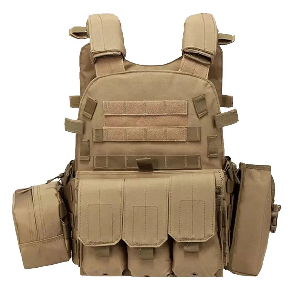 Nylon Tactical Vest Body Armor Hunting Carrier Airsoft Accessories Men Combat MOLLE Camo Military Army Vest Outdoor CS Hunting Brown Nylon-Tactical-Vest-Body-Armor-Hunting-Carrier-Airsoft-Accessories-Men-Combat-MOLLE-Camo-Military-Army-Vest-Outdoor-CS-Hunting-Ocean-Wave-118261450 Ocean Wave