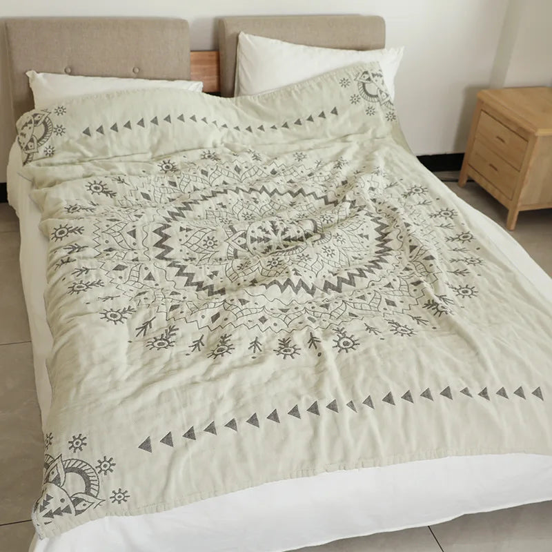 Summer Cotton Blanket Mandala Bohemia Style