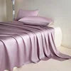 Glossy Cooling Flat Sheets Pillowcases for Hot Sleepers Single Double 100%Organic Lyocell Silk Like to Touch Soft Bedlinen Sheet