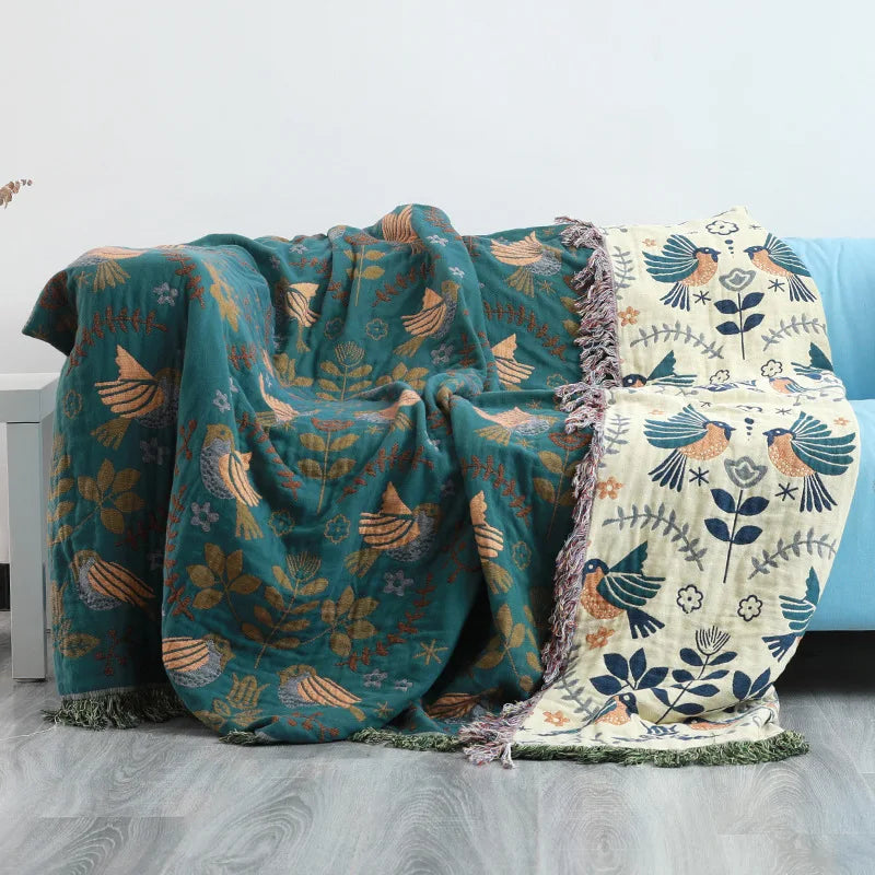 Fashion Cotton Throw Blanket Cover Boho Style
