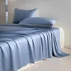 Glossy Cooling Flat Sheets Pillowcases for Hot Sleepers Single Double 100%Organic Lyocell Silk Like to Touch Soft Bedlinen Sheet