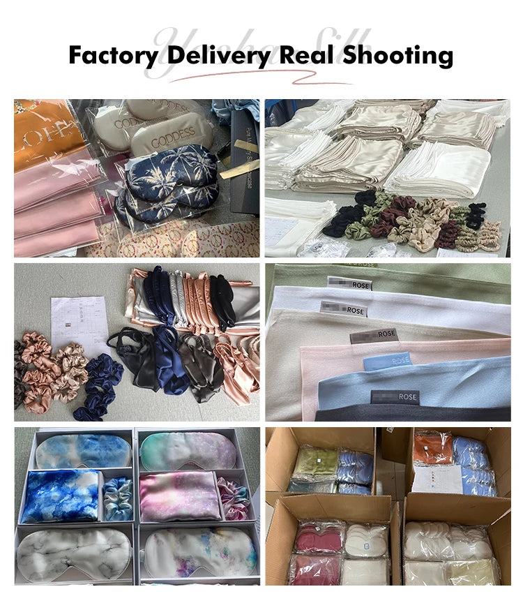 Collage of fabric samples and packaging with 'BOSS' branding.