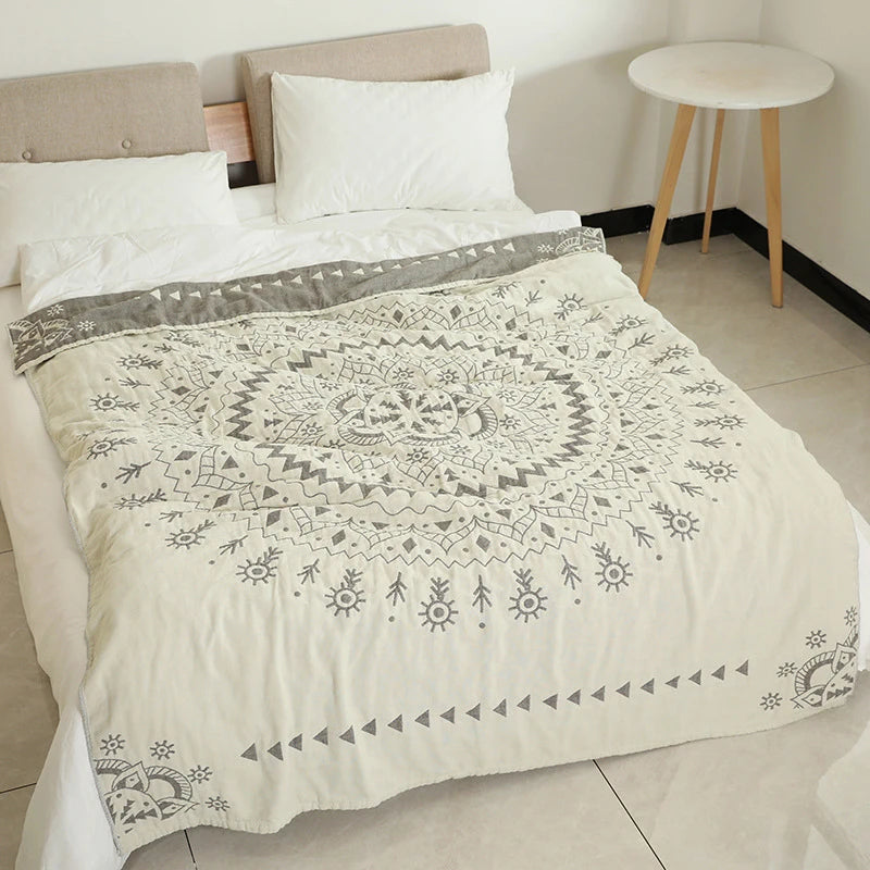 Summer Cotton Blanket Mandala Bohemia Style