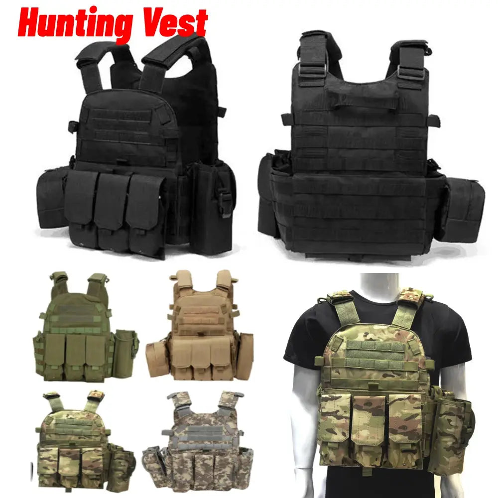 Nylon Tactical Vest Body Armor Hunting Carrier Airsoft Accessories Men Combat MOLLE Camo Military Army Vest Outdoor CS Hunting Nylon-Tactical-Vest-Body-Armor-Hunting-Carrier-Airsoft-Accessories-Men-Combat-MOLLE-Camo-Military-Army-Vest-Outdoor-CS-Hunting-Ocean-Wave-118260869 Ocean Wave