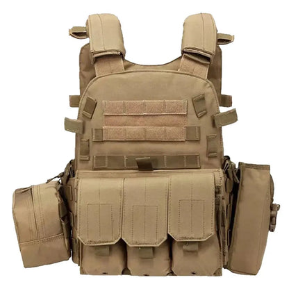 Nylon Tactical Vest Body Armor Hunting Carrier Airsoft Accessories Men Combat MOLLE Camo Military Army Vest Outdoor CS Hunting Brown Nylon-Tactical-Vest-Body-Armor-Hunting-Carrier-Airsoft-Accessories-Men-Combat-MOLLE-Camo-Military-Army-Vest-Outdoor-CS-Hunting-Ocean-Wave-118261450 Ocean Wave