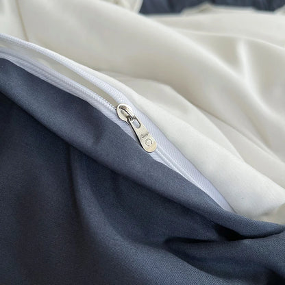 Close-up of a zipper on a piece of fabric with a neutral background