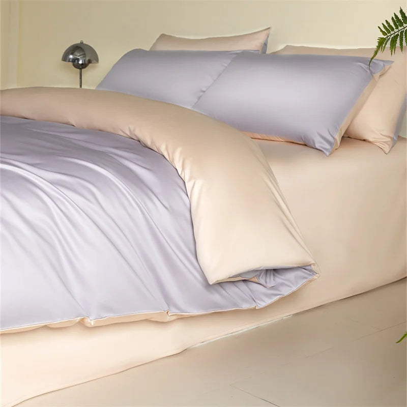 Svetanya 100% Egyptian Cotton Bed Linens Bedding Set Sheet Pillowcase Blanket Cover Ru Queen King Size