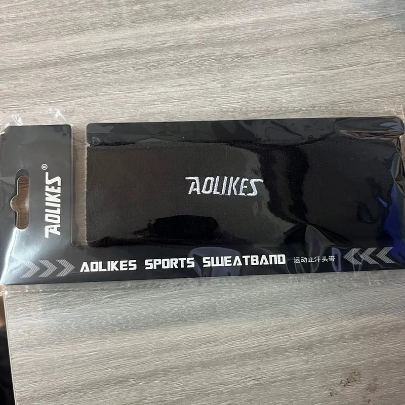 AOLIKES Cotton Sports Basketball Sweatband For Women Yoga Hair Band Head Sweat Band Fitness Gym Running Headband zweetband hoofd black S0b426163b13242de895da9d0cdf45b81v Ocean Wave