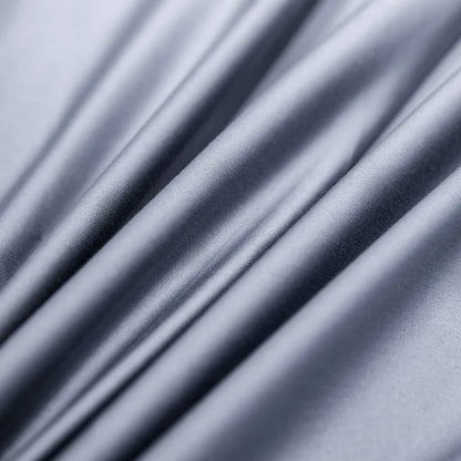 Close-up of Blue fabric with folds