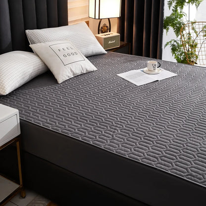 Waterproof Mattress Protector 300 TC - Thickened Anti-Bacterial Fitted Bed Cover