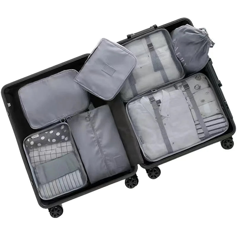 6-Piece Travel Packing Cubes Set for Organizing Gray 10pcs S5de2c96a0b8e42a383852ee547684e7e0 Ocean Wave