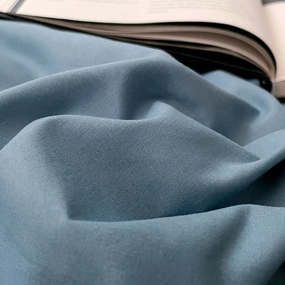 Simple Blue Solid Color Bedding Set Soft Brushed Duvet Covers Pillowcase