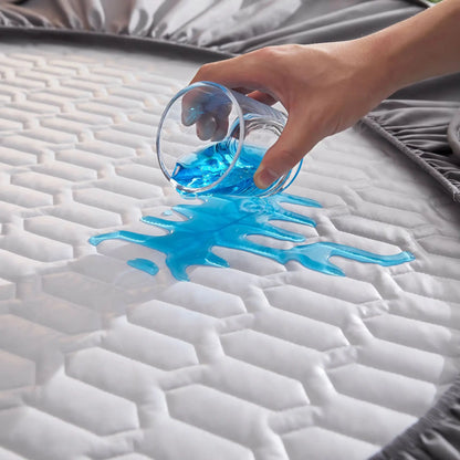 Waterproof Mattress Protector 300 TC - Thickened Anti-Bacterial Fitted Bed Cover