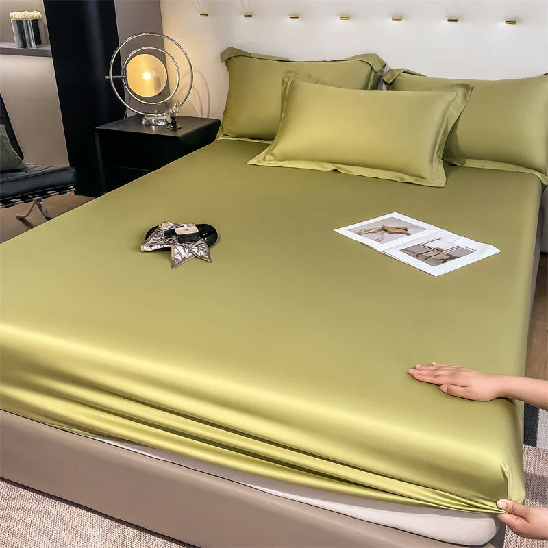 Premium 600+ Thread Count Bamboo Bed Sheet Set - 3pc Fitted Sheet & Pillowcases | Cooling & Hypoallergenic