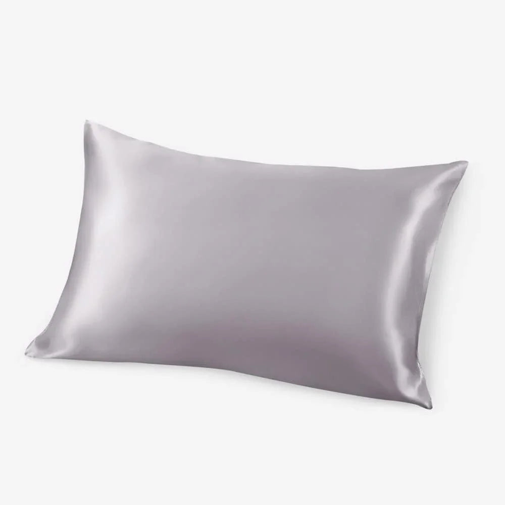 Silky pillowcase on a white background