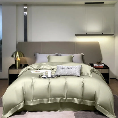 "Sage Bamboo Bedding Set - Color Options Available"
