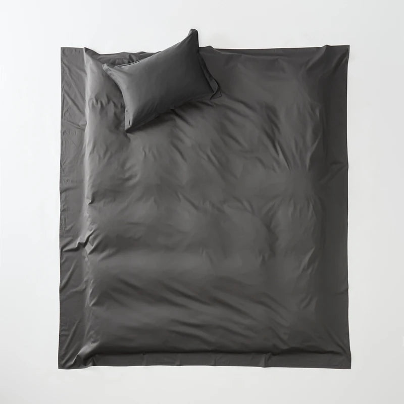 Dark gray bedding set  on a white background