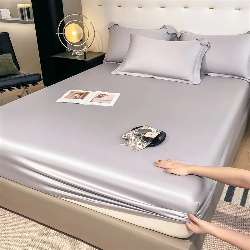 Premium 600+ Thread Count Bamboo Bed Sheet Set - 3pc Fitted Sheet & Pillowcases | Cooling & Hypoallergenic