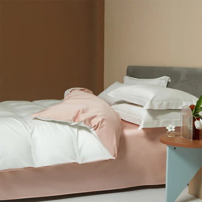 Egyptian Long Staple Cotton Bedding Set Single Double Queen King Size Duvet Cover Luxury Solid Color Quilt Cover Set