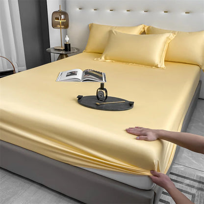 Premium 600+ Thread Count Bamboo Bed Sheet Set - 3pc Fitted Sheet & Pillowcases | Cooling & Hypoallergenic