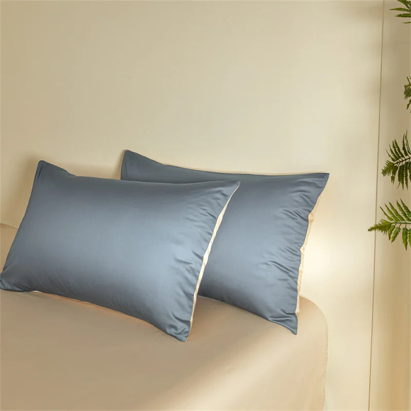 Svetanya 100% Egyptian Cotton Bed Linens Bedding Set Sheet Pillowcase Blanket Cover Ru Queen King Size