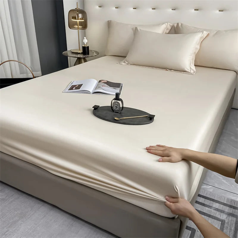 Premium 600+ Thread Count Bamboo Bed Sheet Set - 3pc Fitted Sheet & Pillowcases | Cooling & Hypoallergenic