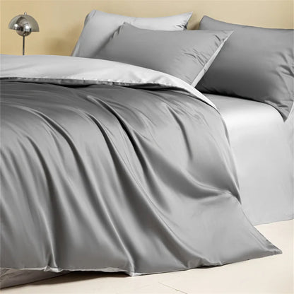Svetanya 100% Egyptian Cotton Bed Linens Bedding Set Sheet Pillowcase Blanket Cover Ru Queen King Size