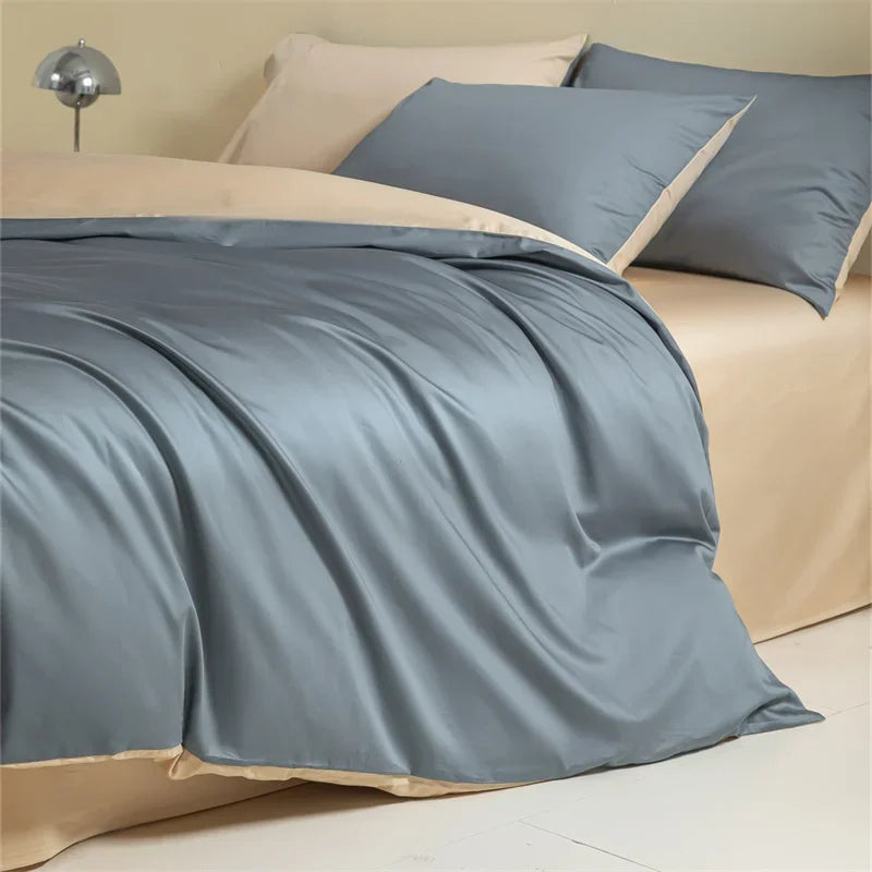 Svetanya 100% Egyptian Cotton Bed Linens Bedding Set Sheet Pillowcase Blanket Cover Ru Queen King Size
