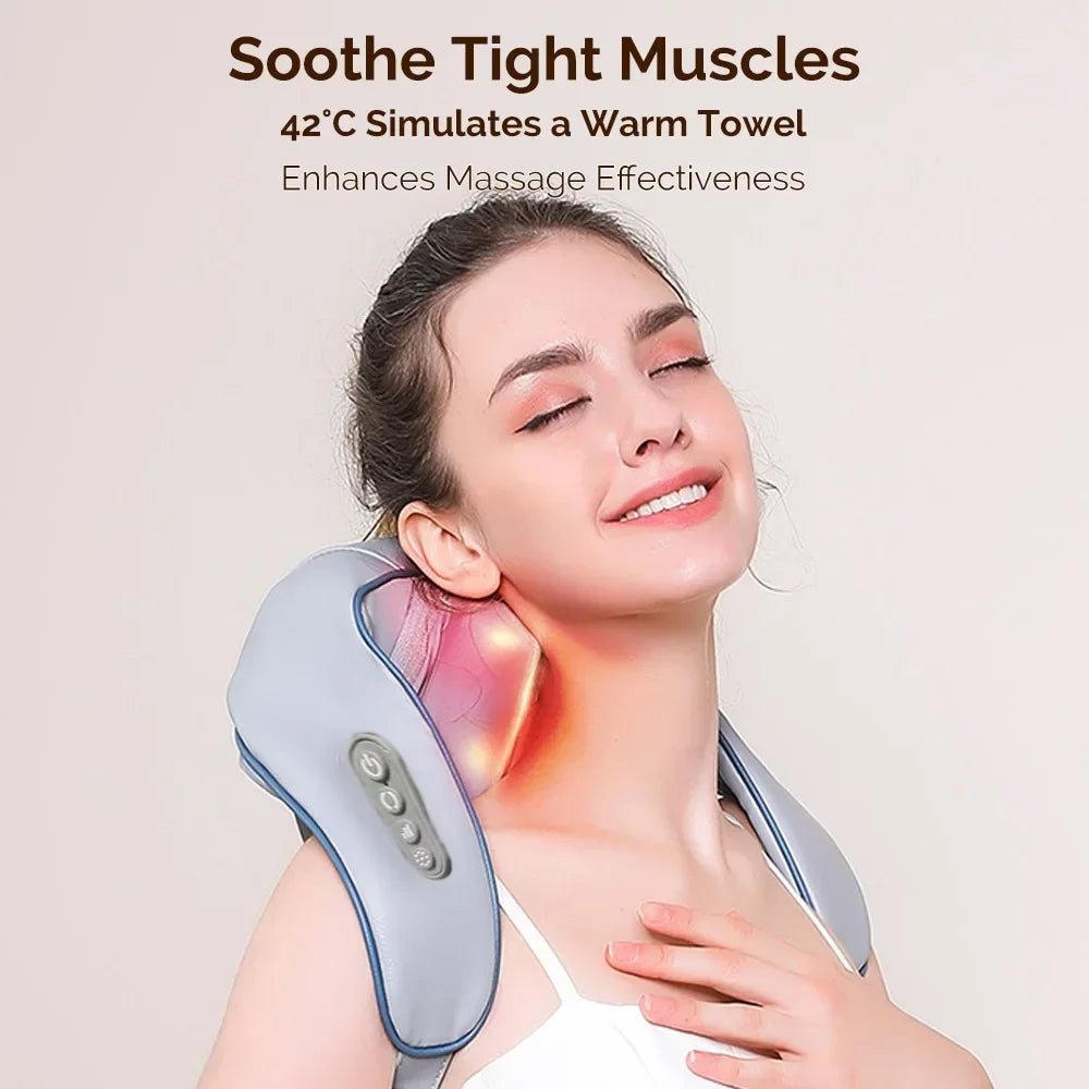 Wireless Trapezius Massager 3 Models Electric Shoulder Neck Back Massager Kneading Shawl Cervical Deep Tissue Relaxing Massage Pillow New Se2d6a3c6f22c4e04bf3dd4cfaba0fb54C Ocean Wave