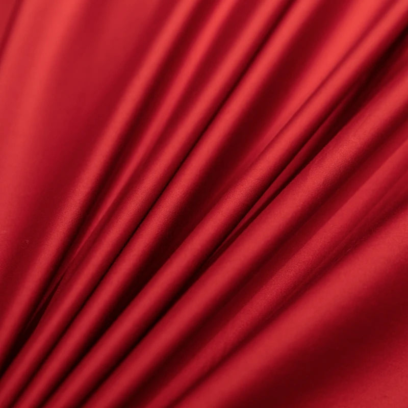 Close-up of red fabric with folds