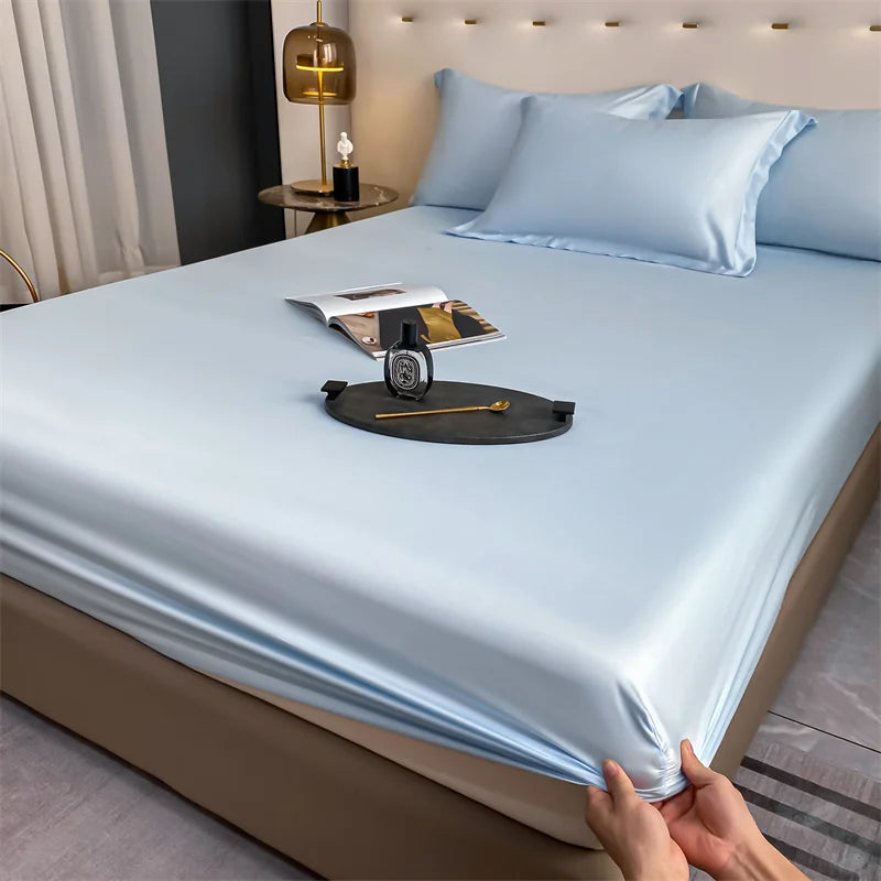 Premium 600+ Thread Count Bamboo Bed Sheet Set - 3pc Fitted Sheet & Pillowcases | Cooling & Hypoallergenic