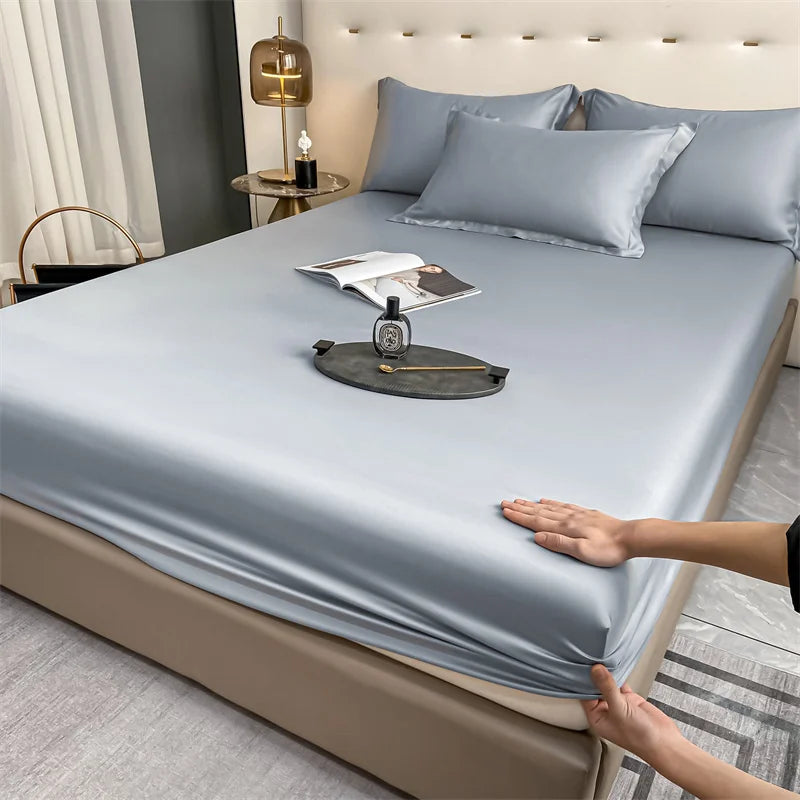 Premium 600+ Thread Count Bamboo Bed Sheet Set - 3pc Fitted Sheet & Pillowcases | Cooling & Hypoallergenic