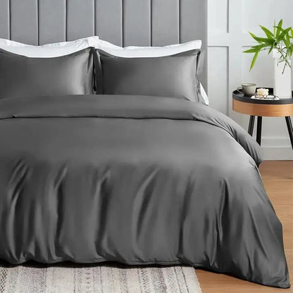 "Charcoal Bamboo Bedding Set - Color Options Available"
