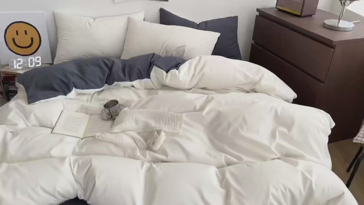 Solid Color Bedding Set 