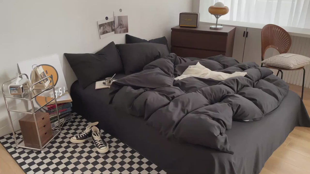 Brushed Washed Cotton Bedding Set - Soft & Relaxed