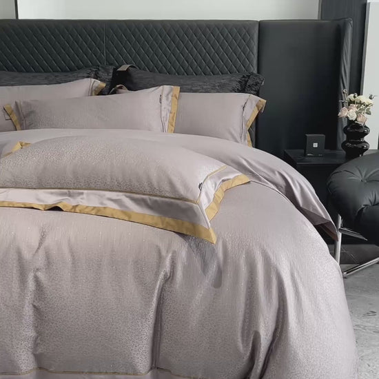 1000TC Egyptian Cotton Satin Jacquard Bedding Set -