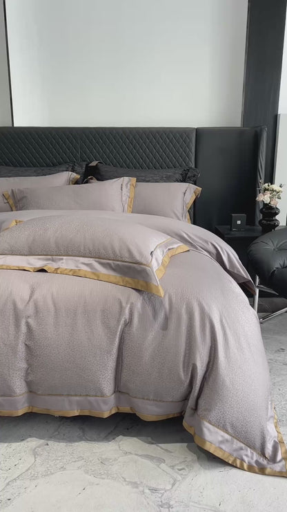 1000TC Egyptian Cotton Satin Jacquard Bedding Set -